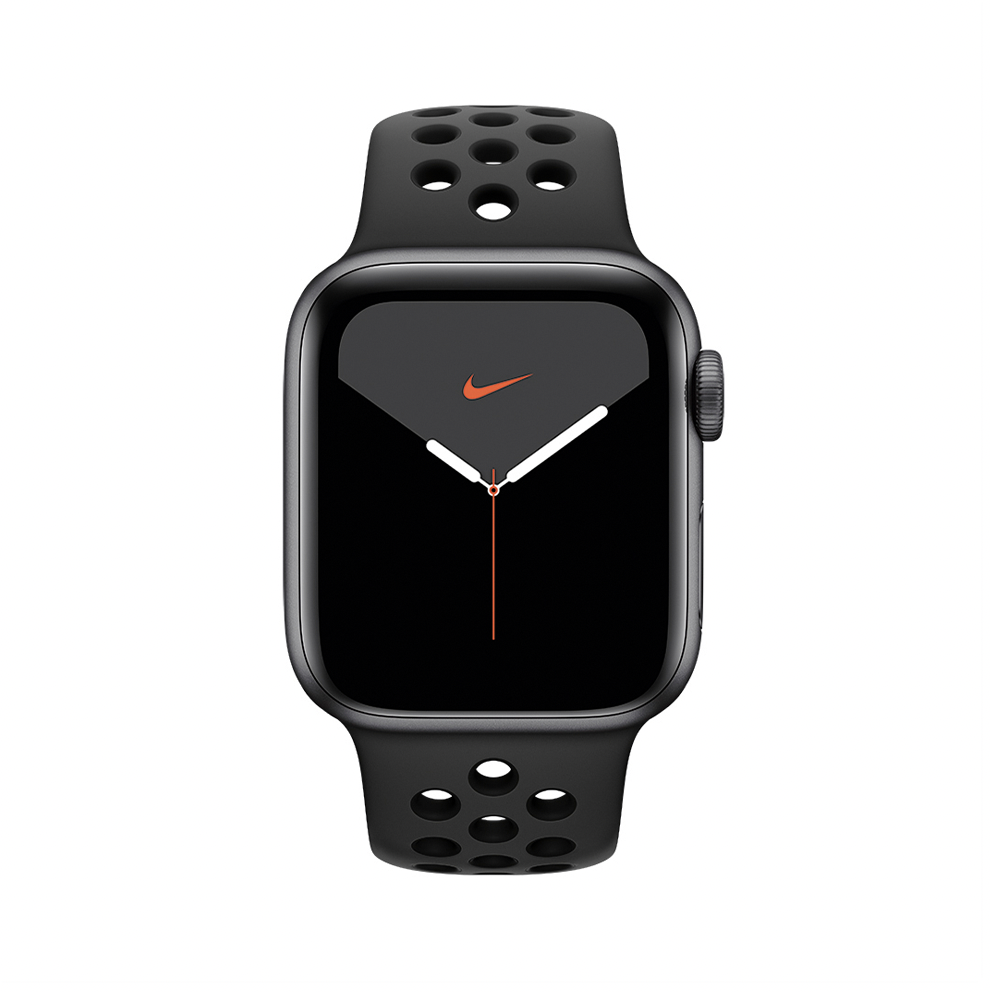 Apple Watch Nike Series 5, 40 мм, алюминий цвета «серый космос», ремешок Nike «антрацитовый/черный»