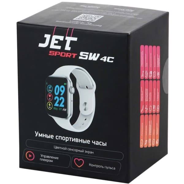 Спортивные умные часы JET SPORT SW-4C, серебристый