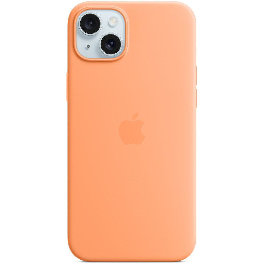 Чехол для смартфона iPhone 15 Plus Silicone Case with MagSafe, Orange Sorbet