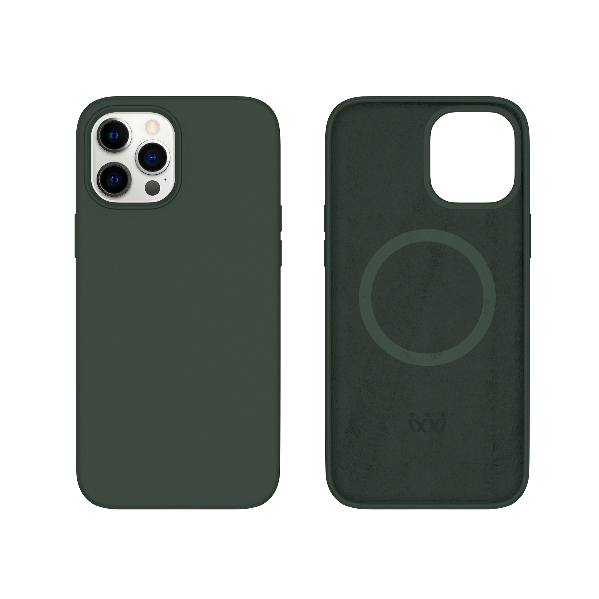 Фото — Чехол защитный "vlp" c MagSafe для  iPhone 12/12 Pro, темно-зеленый