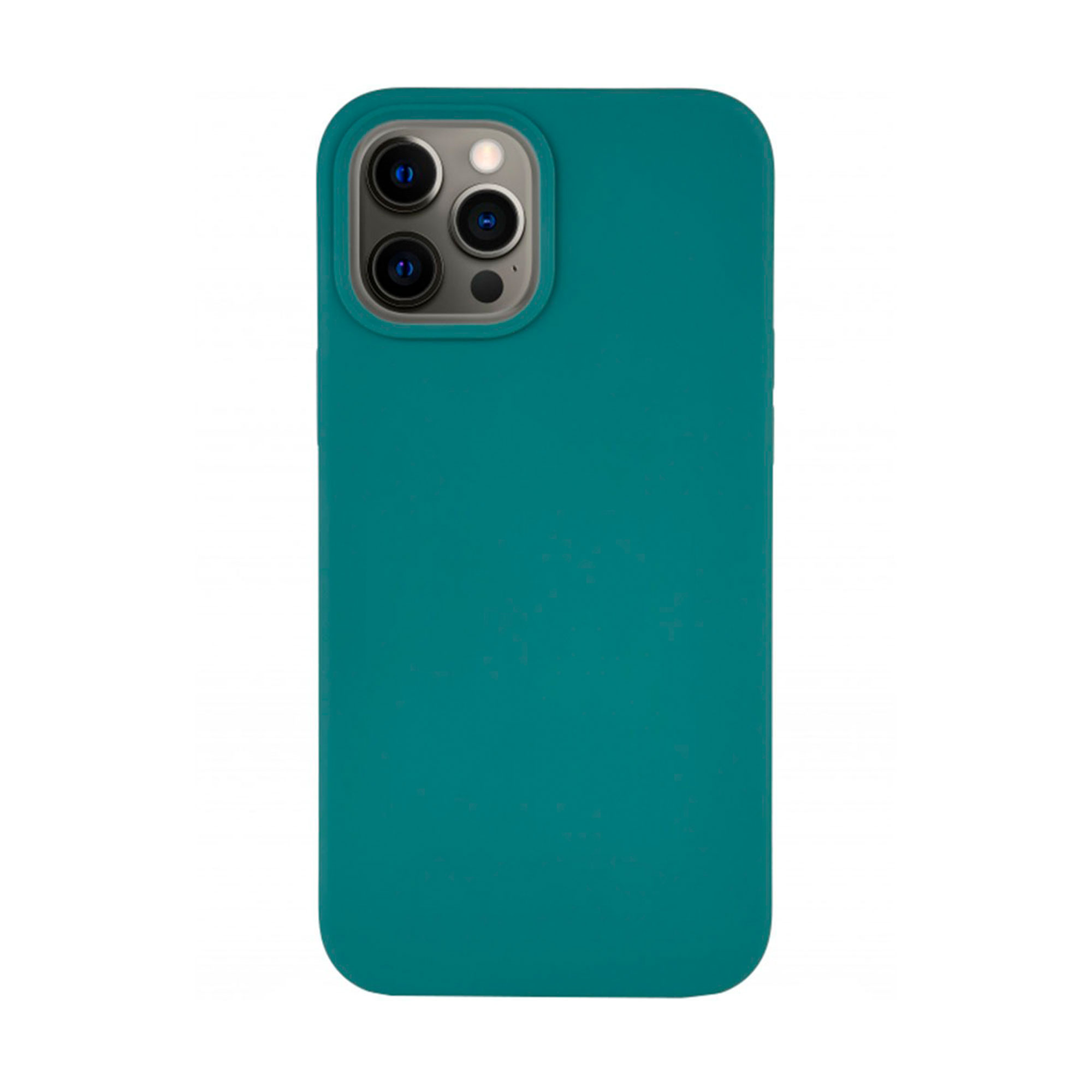 Чехол защитный VLP Silicone Сase для iPhone 12 Pro Max, темно-зеленый