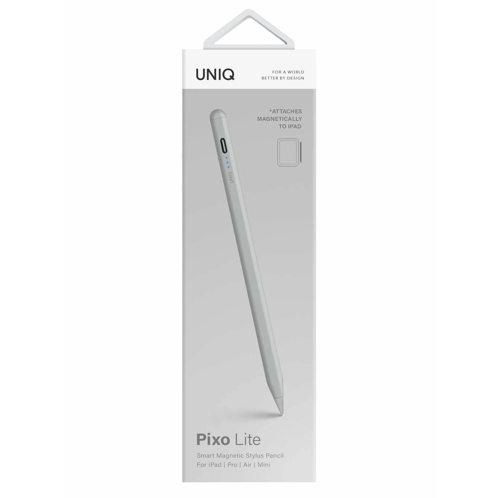 Стилус Uniq PIXO LITE Magnetic Stylus for iPad, серый