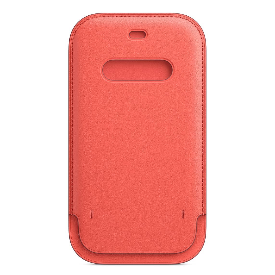 Фото — Чехол-конверт Apple MagSafe для iPhone 12/12 Pro, кожа, «розовый цитрус»