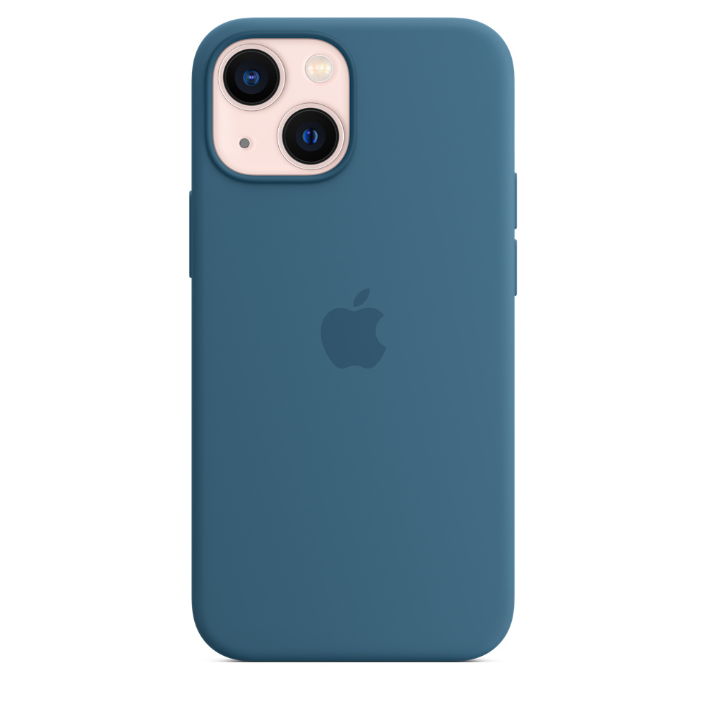 Фото — Чехол для смартфона MagSafe для iPhone 13 mini, силикон, «полярная лазурь»