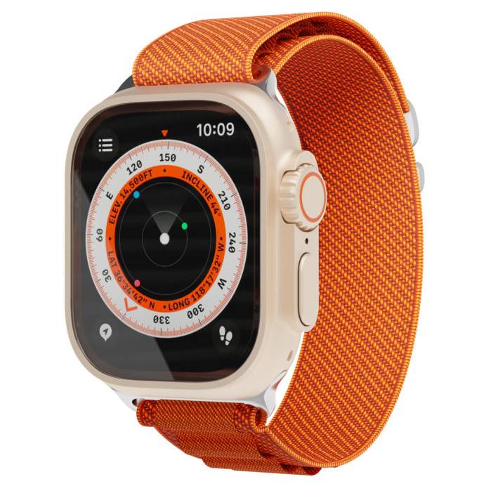 Ремешок для смарт-часов Extreme Band "vlp" для Apple Watch 42/44/45/49mm, нейлоновый, оранжевый