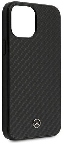 Фото — Чехол для смартфона Mercedes Dynamic для iPhone 12 Pro Max, карбон, черный