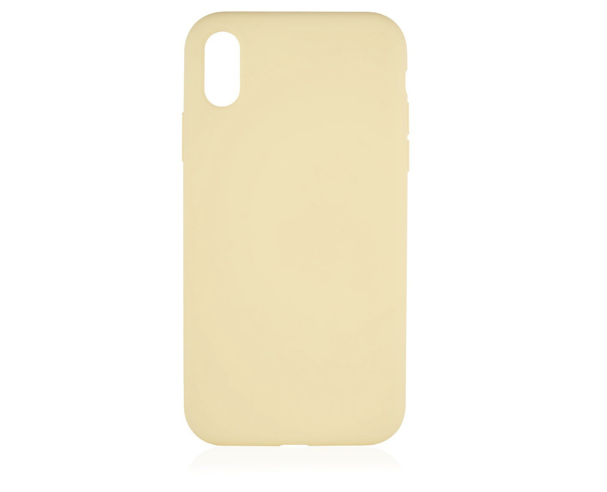Фото — Чехол защитный vlp Silicone Сase для iPhone XR, желтый
