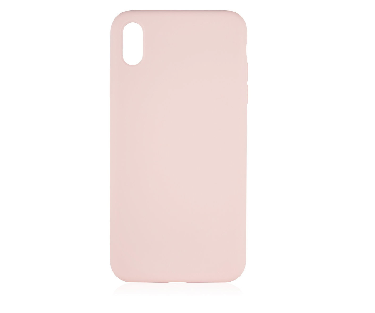 Фото — Чехол защитный vlp Silicone Сase для iPhone XS Max, светло-розовый