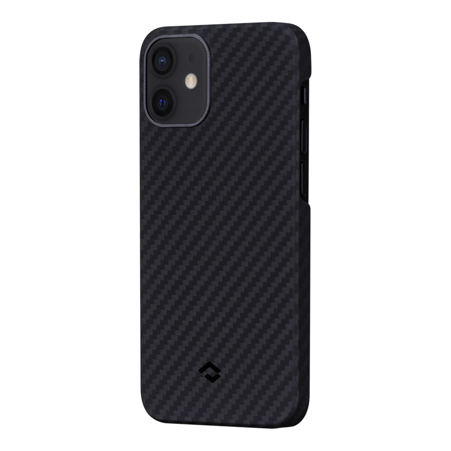Фото — Чехол для смартфона Чехол Pitaka для iPhone 12 mini, кевлар, черно-серый