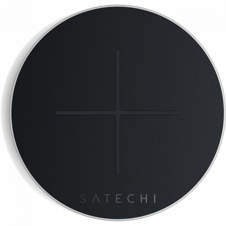 Фото — Беспроводное зарядное устройство Satechi Type-C PD & QC Wireless Charger, серебристый
