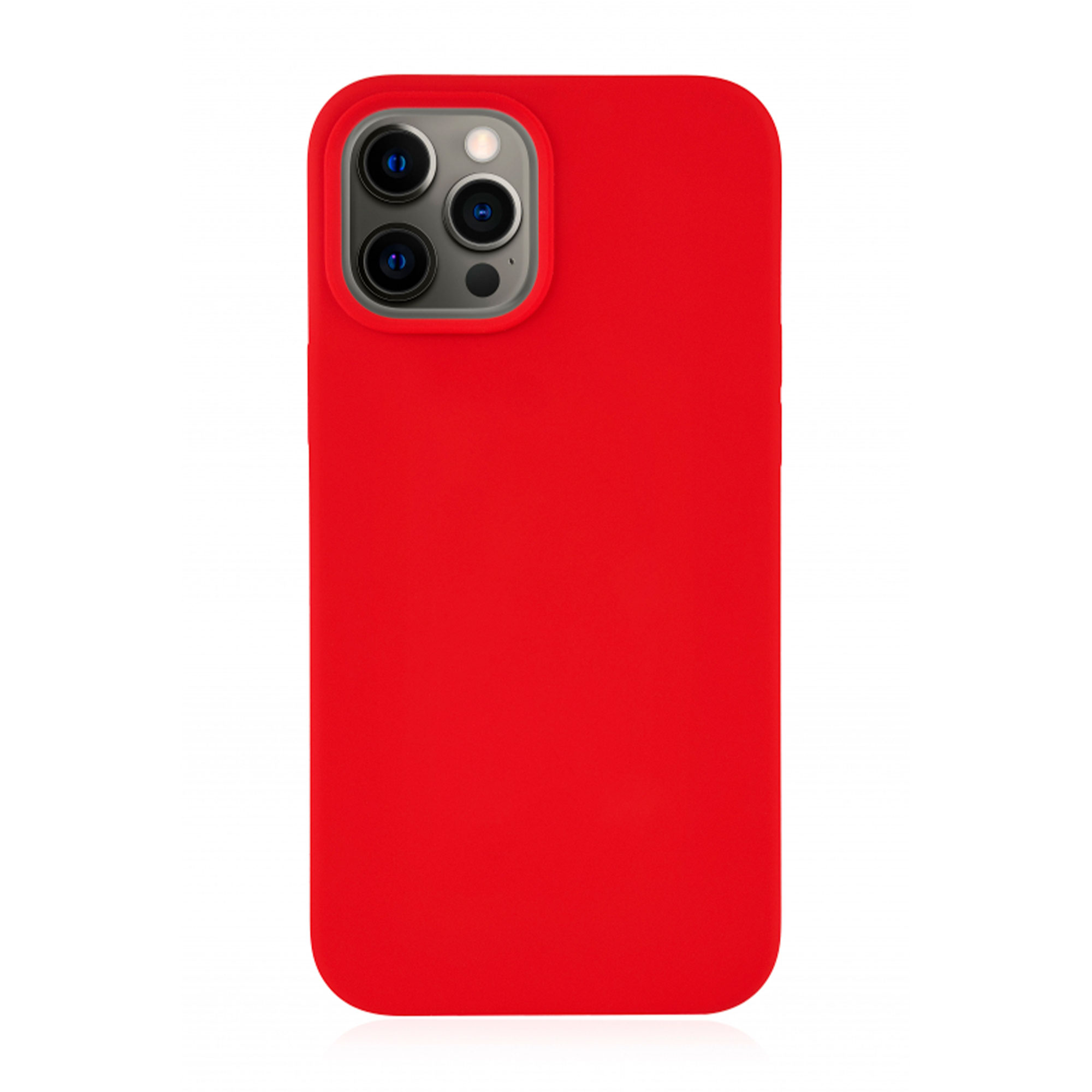 Фото — Чехол защитный vlp Silicone Сase для iPhone 12 Pro Max, красный