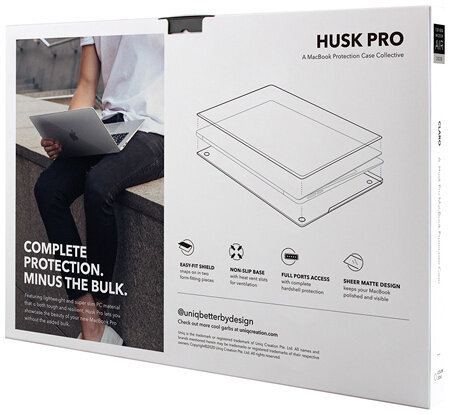 Чехол Uniq для Macbook Pro 13 (2020) HUSK Pro CLARO, прозрачный
