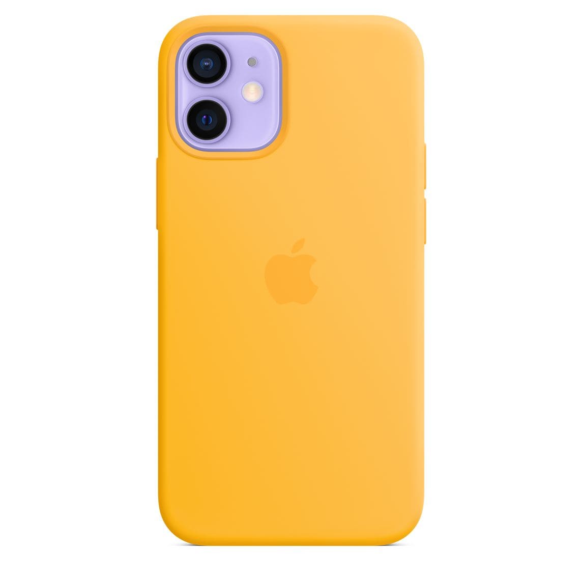 Фото — Чехол Apple MagSafe для iPhone 12 mini, cиликон, ярко-желтый