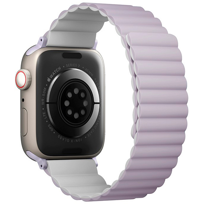 Фото — Ремешок Uniq для Apple Watch 38-41 mm Revix Reversible Magnetic Lilac/White