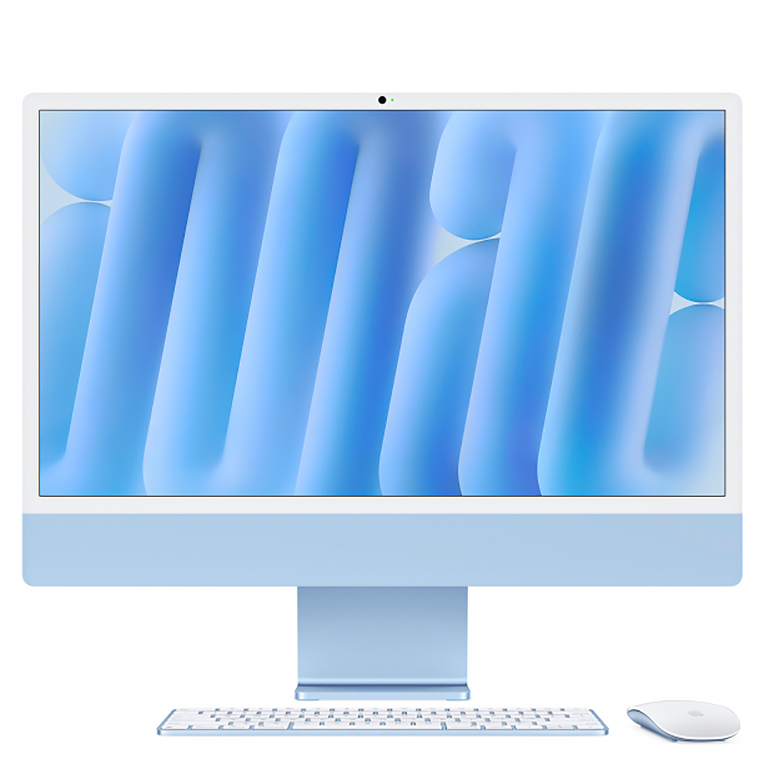 Фото — Apple iMac 24" Retina 4,5K, M4 (8C CPU, 8C GPU, 2024), 16 Гб, 256 Гб, синий