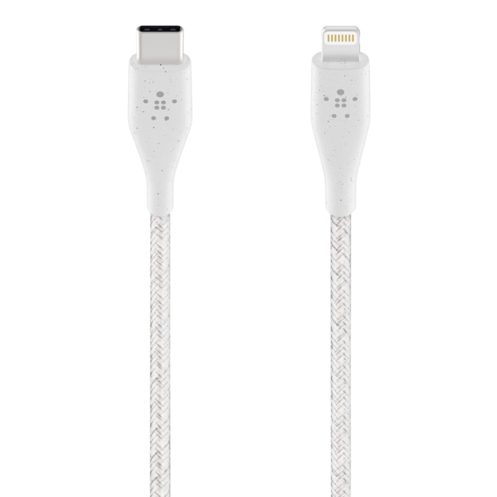 Фото — Кабель Belkin DURATEK USB-C - Lightning, 1.2м, белый