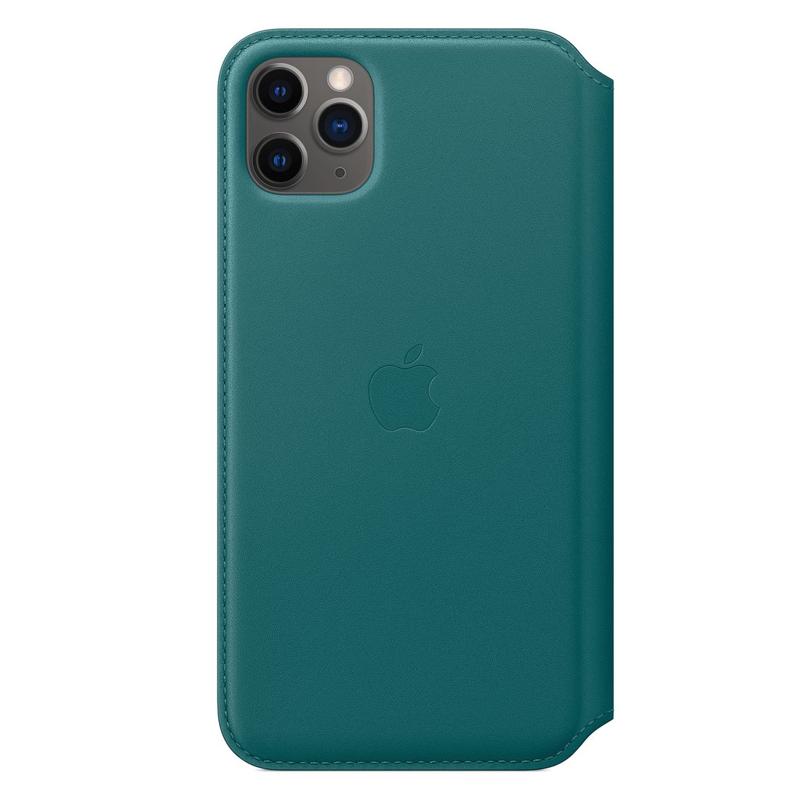 Кожаный чехол Folio для iPhone 11 Pro Max, «зеленый павлин»