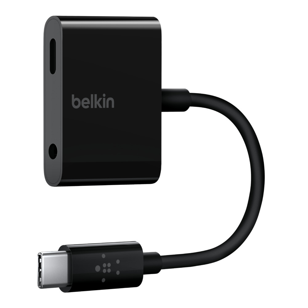 Belkin USB-C - USB-C и miniJack 3.5, черный