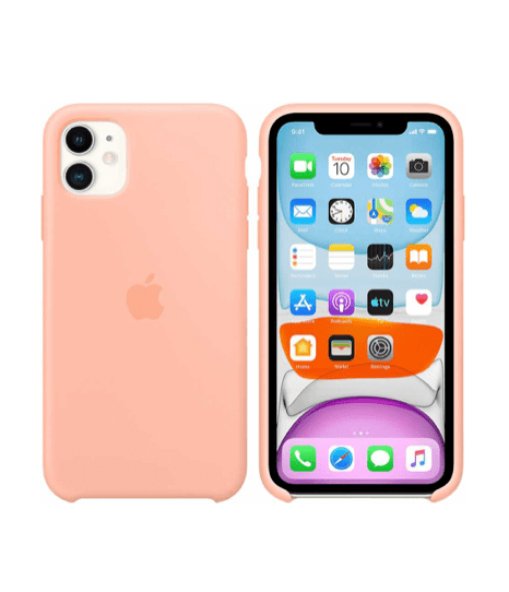 Чехол для смартфона Apple для iPhone 11, силикон, «розовый грейпфрут»
