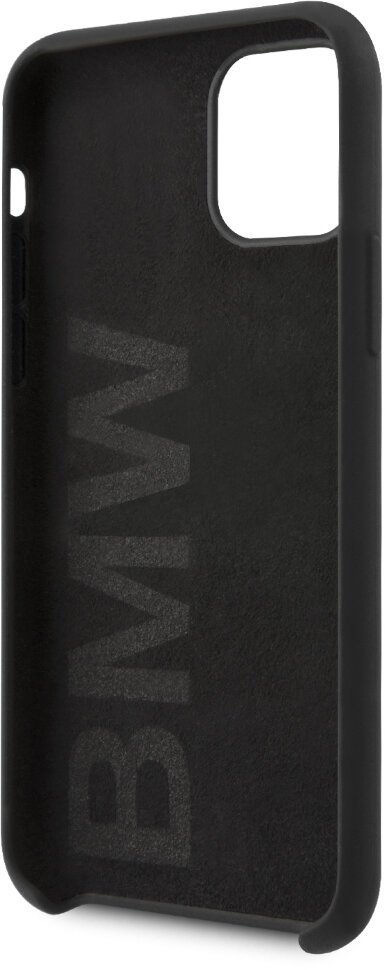 Чехол BMW Signature Liquid Silicone для iPhone 11 Pro Max, черный