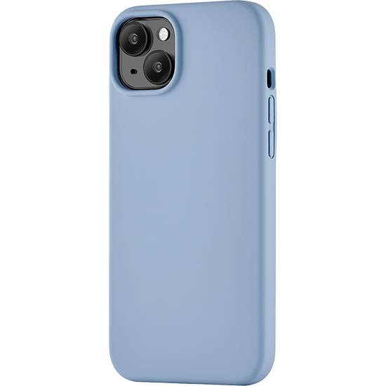 Фото — Чехол для смартфона uBear Touch Mag Case, iPhone 15 Plus, MagSafe, силикон, голубой