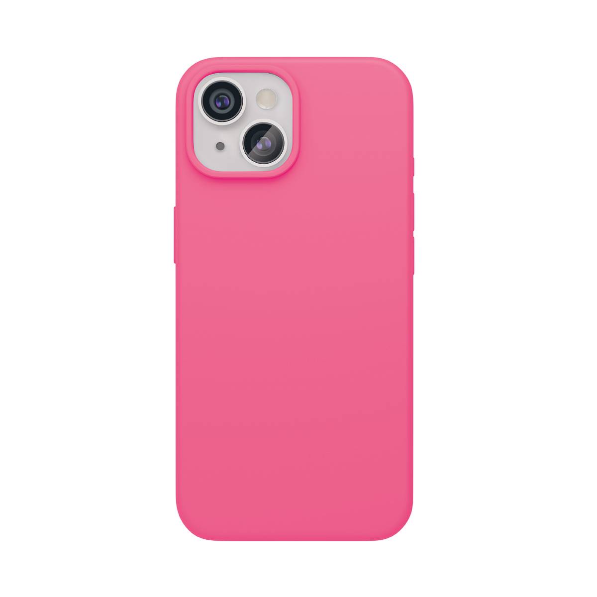 Фото — Чехол для смартфона "vlp" Aster Case с MagSafe для iPhone 15, неоновый розовый