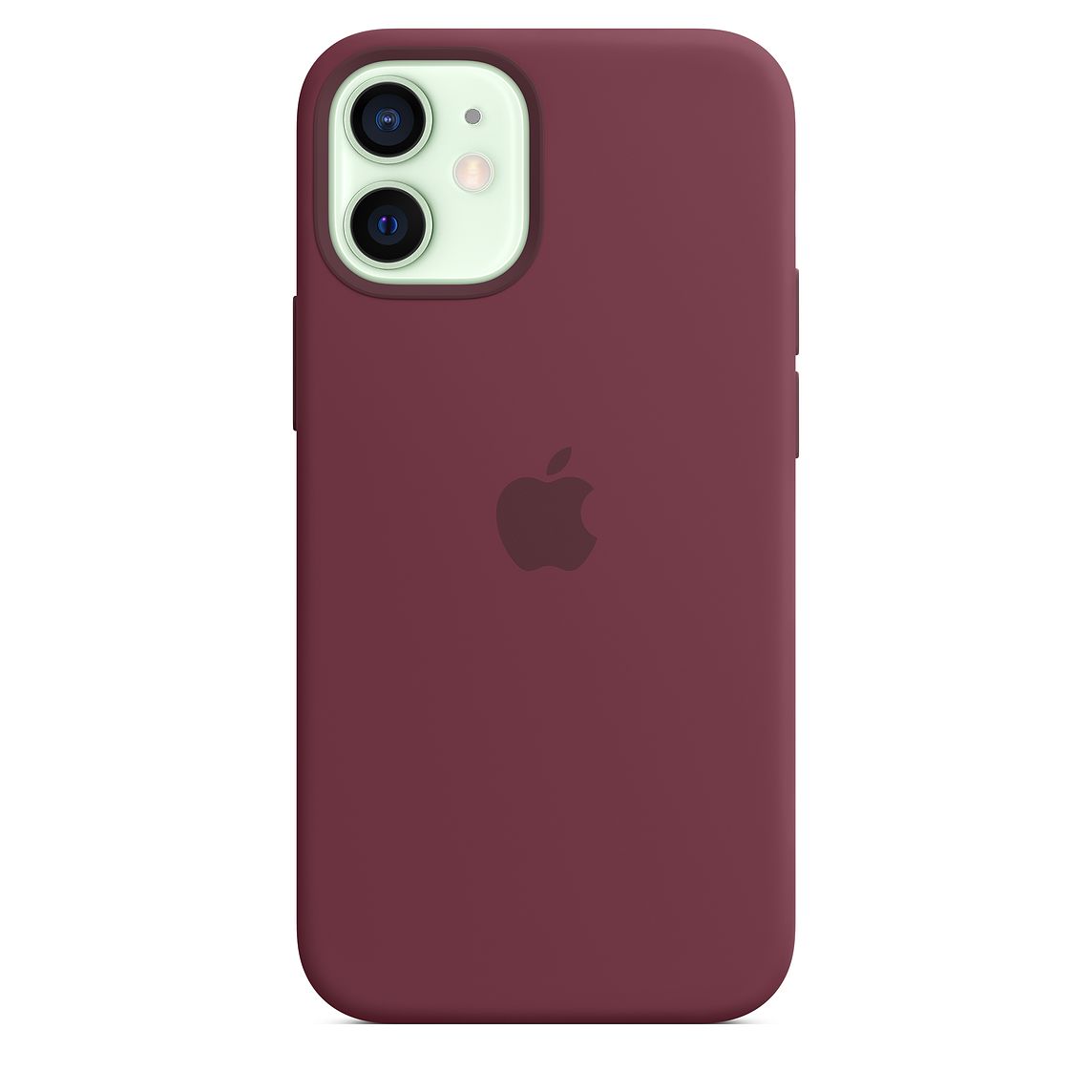 Фото — Чехол для смартфона Apple MagSafe для iPhone 12 mini, силикон, сливовый