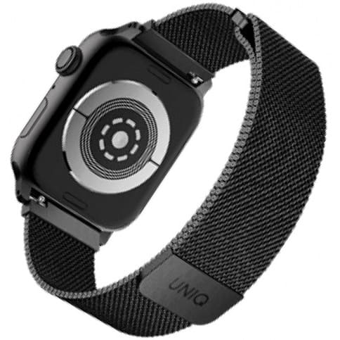 Ремешок Uniq для Apple Watch 44/42 mm Dante Strap Mesh стальной, черный