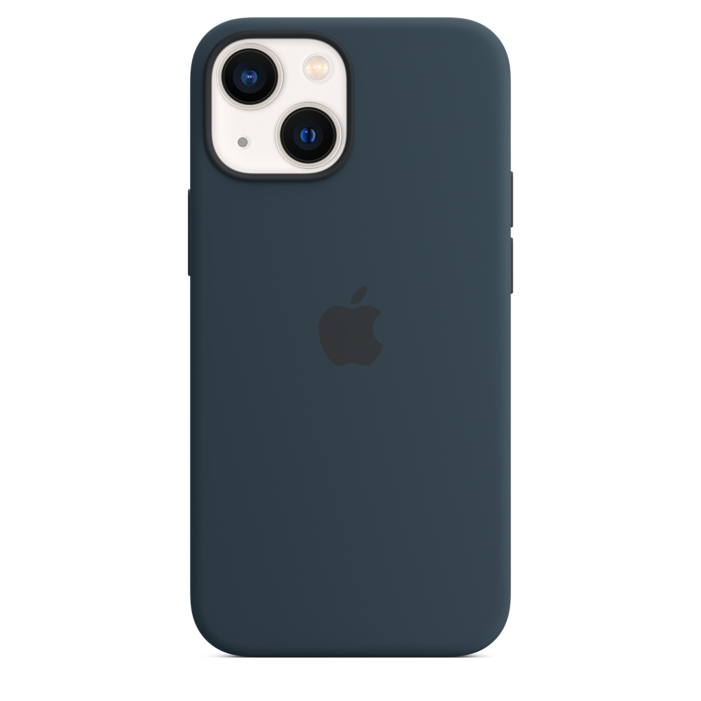 Силиконовый чехол MagSafe для iPhone 13 mini, «синий омут»