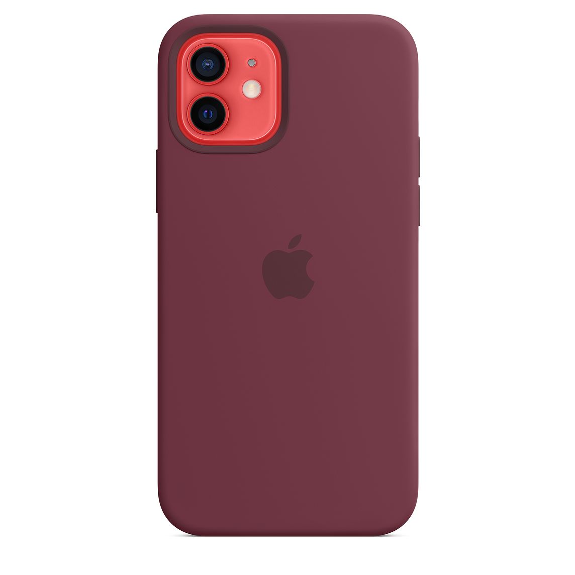 Фото — Чехол для смартфона Apple MagSafe для iPhone 12/12 Pro, cиликон, сливовый