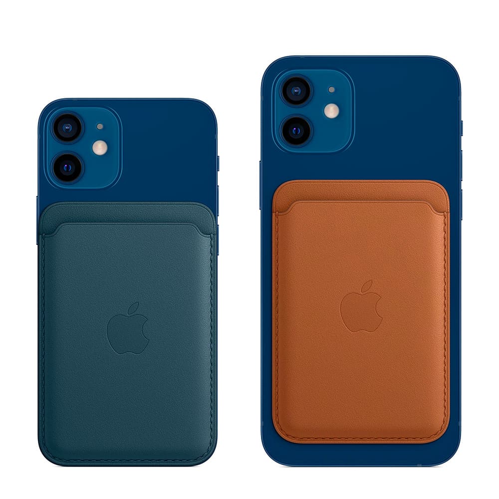Фото — Чехол для смартфона MagSafe для iPhone, кожа, «балтийский синий»