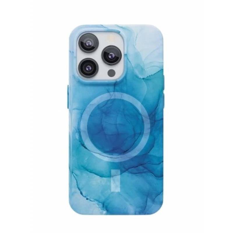 Фото — Чехол для смартфона vlp Splash case with MagSafe для iPhone 14 Pro, синий