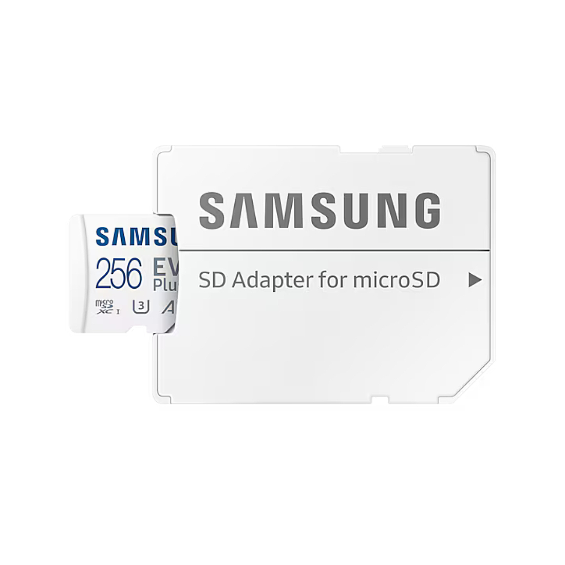 Фото — Карта памяти Samsung EVO Plus microSDXC (с адаптером), 256 Гб