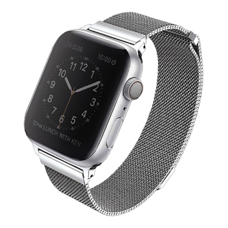 Ремешок для смарт-часов Apple Watch 42/44 мм Uniq Dante Strap Steel, серебристый