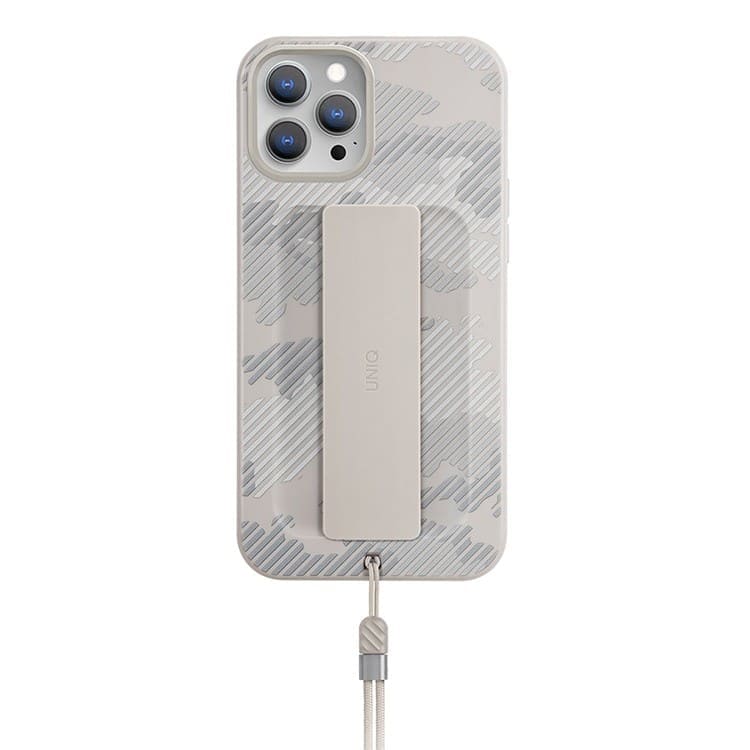 Фото — Чехол для смартфона Uniq для iPhone 12/12 Pro HELDRO + Band DE Anti-microbial, бежевый