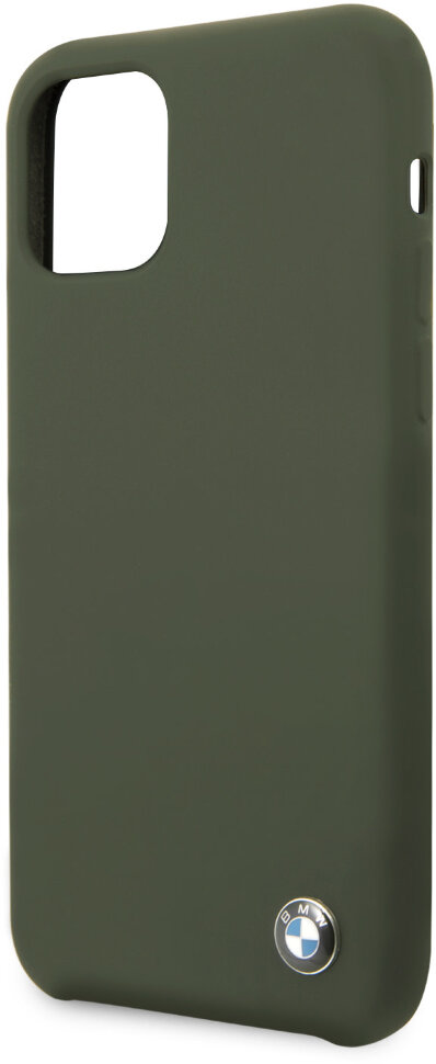 Чехол BMW Signature Liquid Silicone для iPhone 11, зеленый