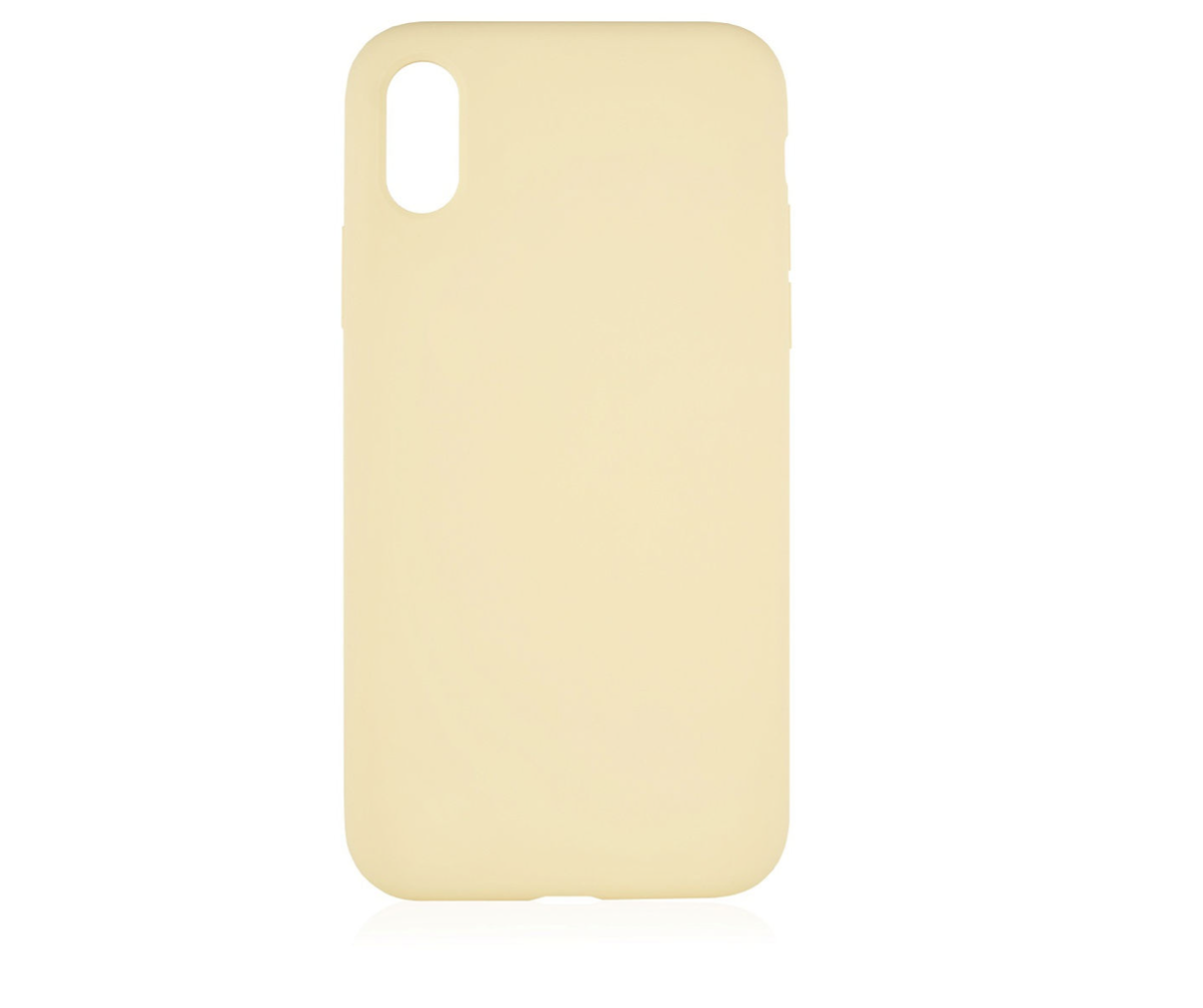 Чехол защитный vlp Silicone Сase для iPhone XS Max, желтый