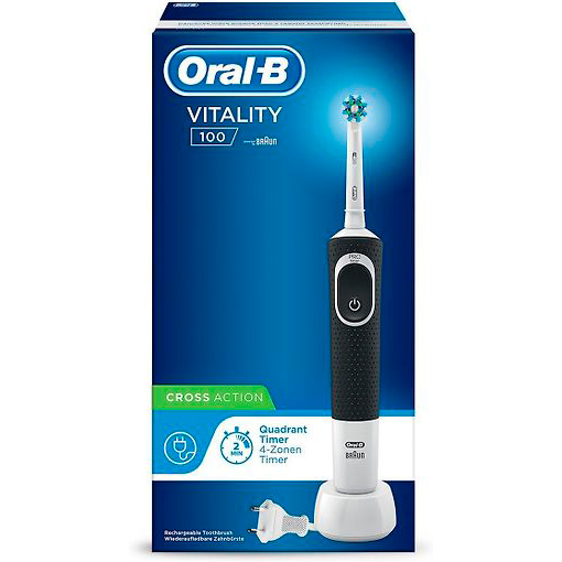 Электрическая зубная щетка Oral-B Vitality 100 CrossAction, черный