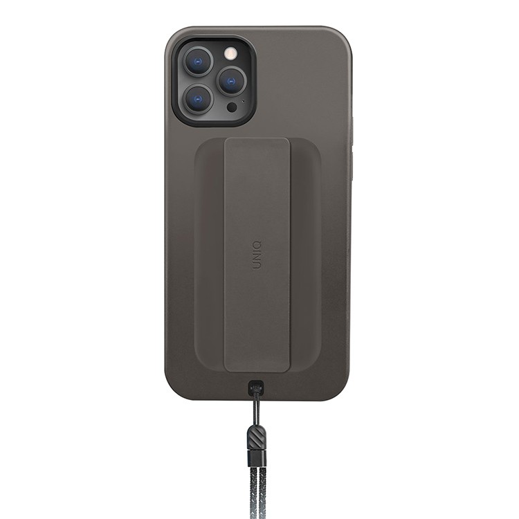 Чехол Uniq для iPhone 12/12 Pro HELDRO + Band Anti-microbial, серый