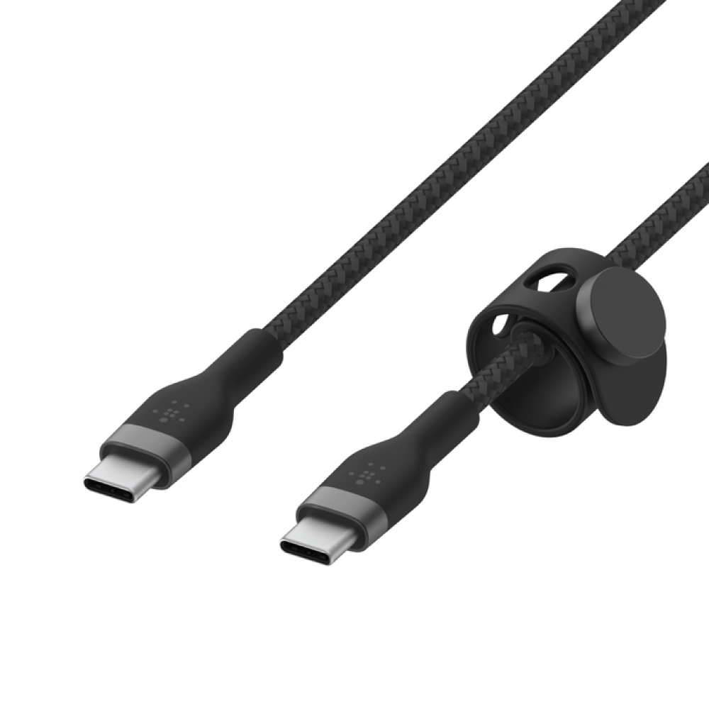 Фото — Кабель Belkin BoostCharge Flex USB-C to USB-C Cable 60W, 1м, черный