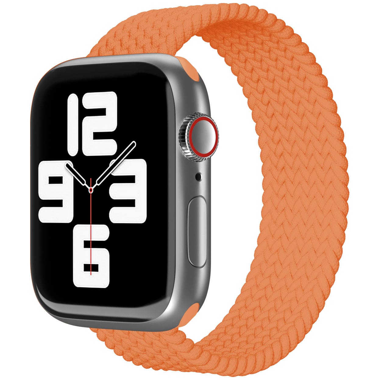 Ремешок нейлоновый плетёный vlp для Apple Watch 42/44/45, S/M, 2шт, оранжевый