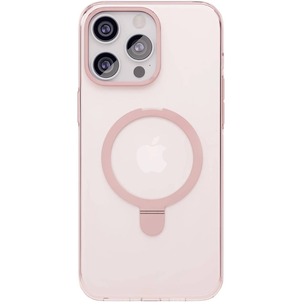 Фото — Чехол для смартфона "vlp" Ring Case с MagSafe подставкой для iPhone 15 Pro, розовый