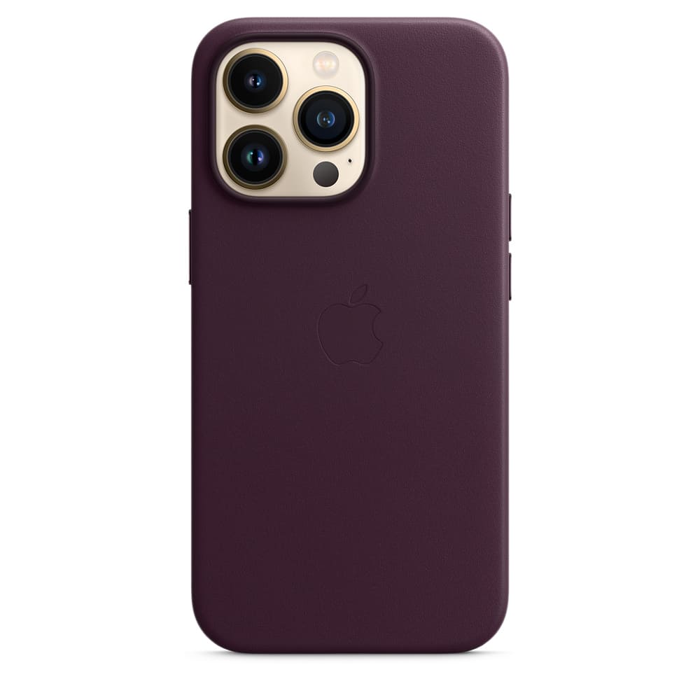 Фото — Чехол для смартфона MagSafe для iPhone 13 Pro, кожа, «тёмная вишня»