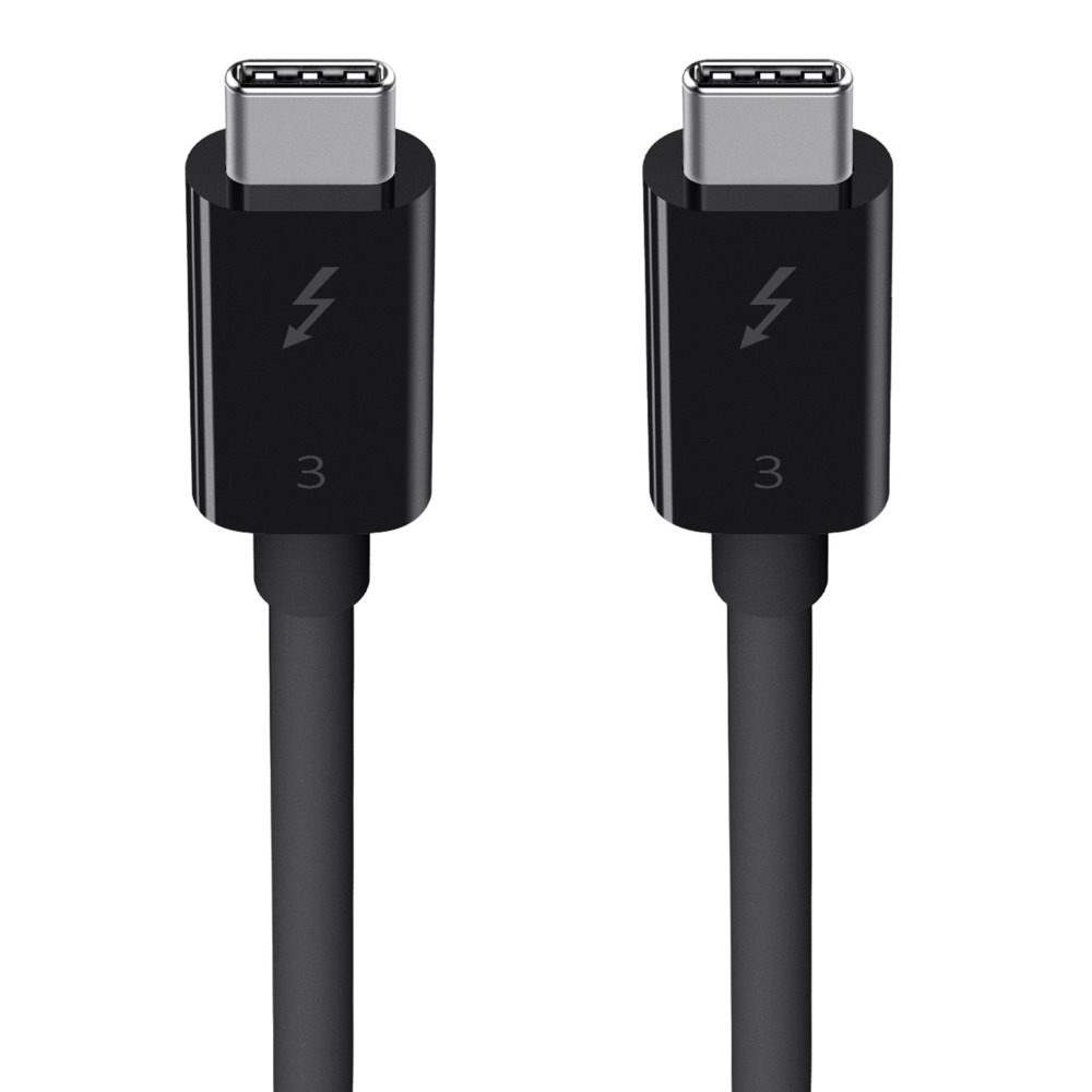 Фото — Belkin Thunderbolt 3 USB-C/USB-C, 100 Вт, 0.8м, черный
