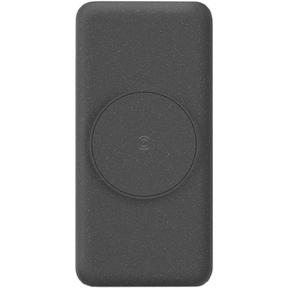 Фото — Внешний аккумулятор Uniq HYDEAIR CLICK 10000W Wireless 15/20W, Magnetic ring and Stand, серый