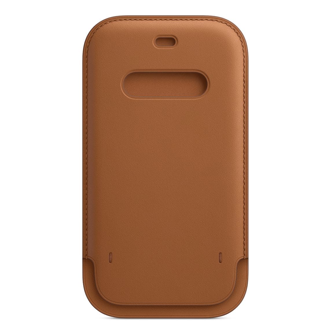 Фото — Чехол-конверт Apple MagSafe для iPhone 12/12 Pro, кожа, золотисто-коричневый