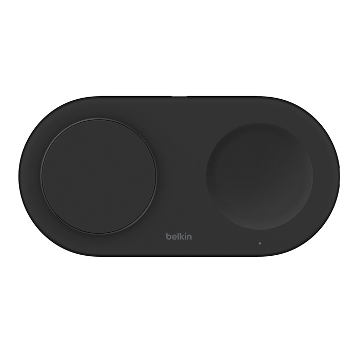 Фото — Зарядное устройство Belkin BoostCharge Pro 2-in-1 Magnetic Wireless Charging Pad with Qi2 15Вт, черный