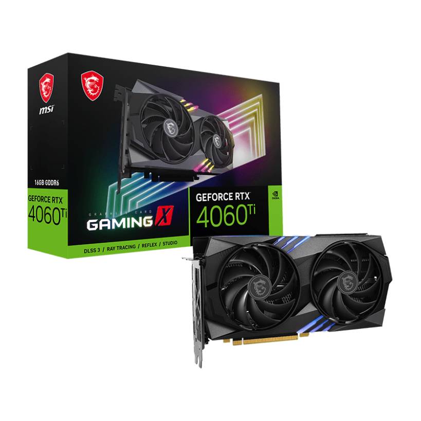 Фото — Видеокарта MSI GeForce RTX 4060 Ti GAMING X 16 Гб