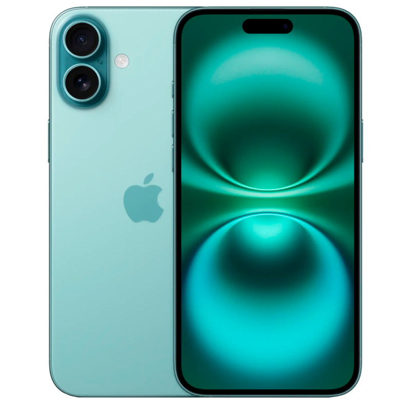 Фото — Apple iPhone 16 Plus, 128 Гб, бирюзовый