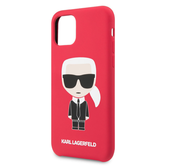 Чехол для смартфона Lagerfeld для iPhone 11 Pro Liquid silicone Iconic Karl Hard Red